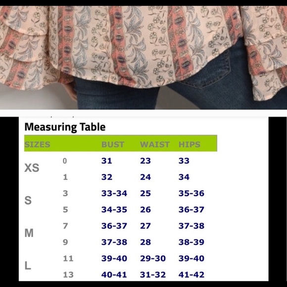 Peach Boho Ruffle Sleeve Top - Picture 4 of 4